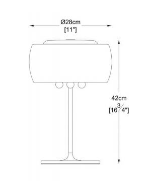 CRYSTAL lampa stołowa